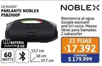 Cetrogar Noblex parlante oferta