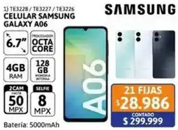 Cetrogar Samsung celular galaxy A06 6.7" oferta