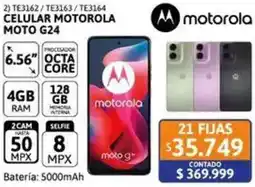 Cetrogar Motorola celular moto G24 6.56" oferta