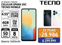 Cetrogar Tecno spark celular 20C mobile oferta