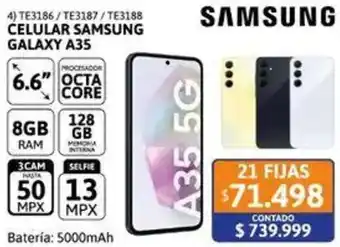 Cetrogar Samsung celular galaxy A5 6.6" oferta