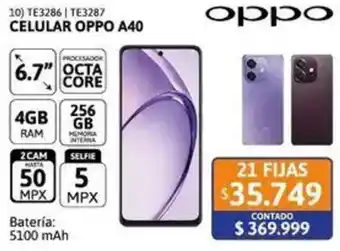 Cetrogar Oppo A40 celular 6.7" oferta