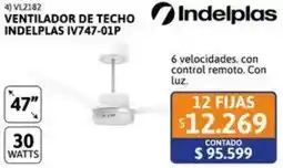 Cetrogar Indelplas ventilador de techo 47" oferta