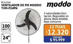 Cetrogar Moddo ventilador de pie 24" oferta