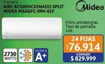 Cetrogar Midea aire acondicionado split oferta