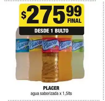 Maxi Ofertas Placer Agua Saborizada x 1,5lts oferta