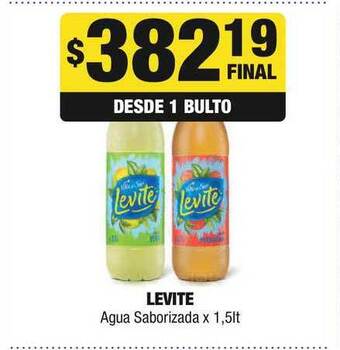 Maxi Ofertas Levite Agua Saborizada x 1,5lt oferta