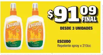 Escudo Repelente Spray x 210cc