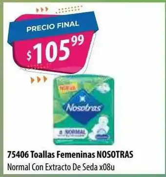 Micropack Toallas Femeninas Nosotras Normal Con Extracto De Seda oferta