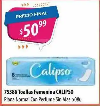Micropack Toallas Femenina Calipso Plana Normal Con Perfume Sin Alas oferta