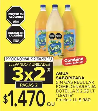 Carrefour LEVITÉ agua saborizada oferta