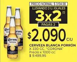 Carrefour CORONA Cerveza blanca porrón oferta