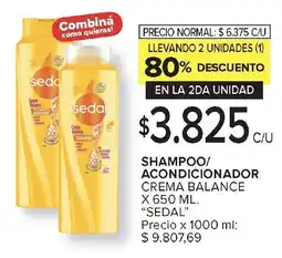 Carrefour SEDAL Shampoo/ acondicionado oferta