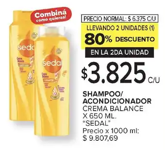 Carrefour SEDAL Shampoo/ acondicionado oferta