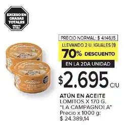 Carrefour LA CAMPAGNOLA Atún enAceitee oferta