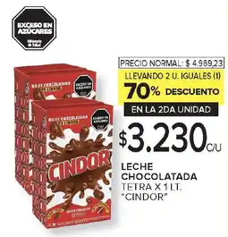 Carrefour CINDOR Leche chocolatada oferta