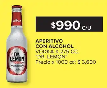 Carrefour DR. LEMON Aperitivo con alcohol oferta