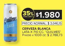 Carrefour QUILMES Cerveza blanca oferta