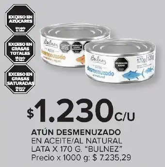 Carrefour BULNEZ Atún desmenuzado oferta