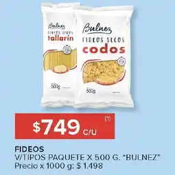 Carrefour BULNEZ Fideos oferta