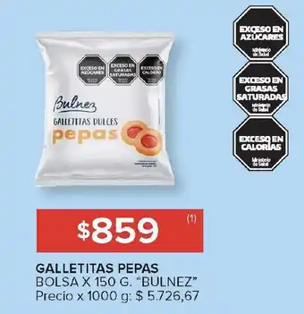 Carrefour BULNEZ Galletitas pepas oferta