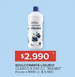 Carrefour BULNEZ Edulcorante líquido oferta