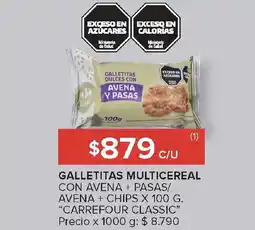 Carrefour CARREFOUR CLASSIC Galletitas multicereal oferta