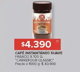 Carrefour CARREFOUR CLASSIC Café instantáneo suave oferta