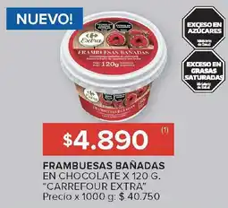 Carrefour CARREFOUR EXTRA Frambuesas bañadas oferta