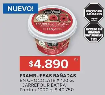 Carrefour CARREFOUR EXTRA Frambuesas bañadas oferta