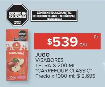 Carrefour CARREFOUR CLASSIC Jugo oferta