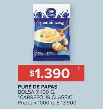 Carrefour CARREFOUR CLASSIC Puré de papas bolsa oferta