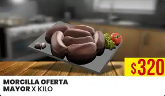 Supermercados Mayor Morcilla Oferta Mayor x Kilo oferta