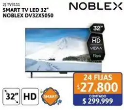 Cetrogar Noblex smart tv led 32" oferta