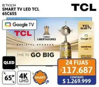 Cetrogar Tcl smart tv led 65" oferta