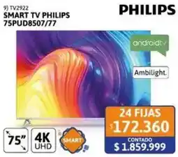 Cetrogar Philips smart tv 75" oferta