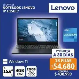 Cetrogar Lenovo notebook 15.6" oferta