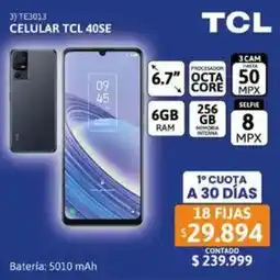 Cetrogar Tcl celular 40SE oferta