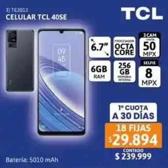 Cetrogar Tcl celular 40SE oferta