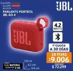 Cetrogar Jbl parlante portátil go 4 oferta