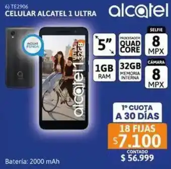 Cetrogar Alcatel celular 1 ultra 5" oferta