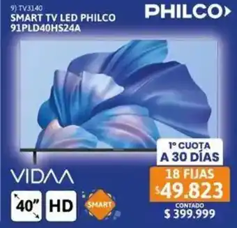 Cetrogar Philco smart tv led 40" oferta