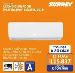 Cetrogar Surrey acondicionador split oferta