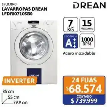 Cetrogar Drean lavarropas LFDRI0710SBO oferta