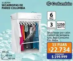 Cetrogar Columbia secarropas de pared oferta