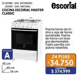 Cetrogar Escorial cocina master classic oferta