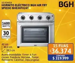 Cetrogar Bgh hornito eléctrico air fry spiedo oferta