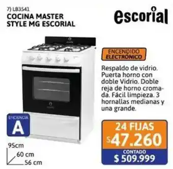 Cetrogar Escorial cocina master style mg oferta