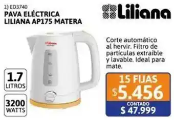 Cetrogar Liliana pava eléctrica AP175 matera oferta