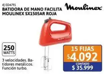 Cetrogar Moulinex batidora de mano facilita oferta